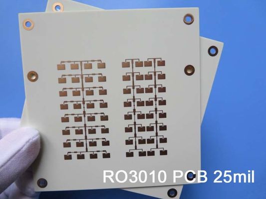 Doppelseitiges RO3010 PCB 25mil Hochleistungs-Schaltkreis Weißes Seidenbildschirm