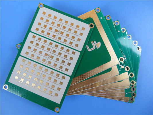 Hybrid-PCB aus RT duroid 5880 und RO4003C 1,3 mm dick mit Immersion Gold