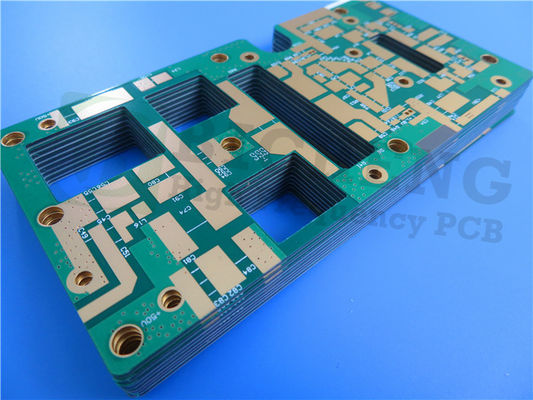 4-Schicht-Hybrid-PCB mit RT/Duroid 5880 und RO4003C Materialien Immersion Gold