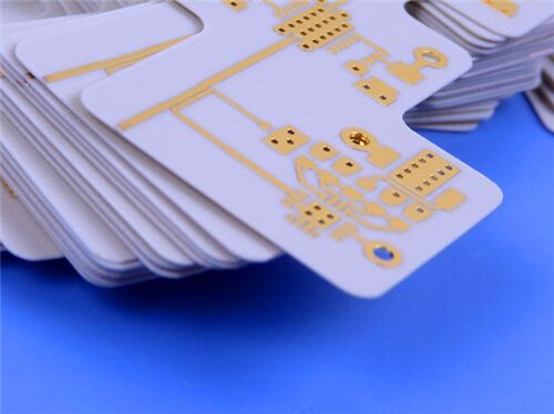 Rogers 4003C PCB 8mil Doppelschicht mit schwarzem Seidenlack