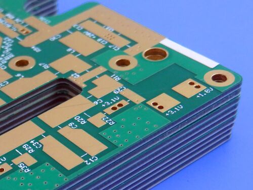 4-Schicht-Hybrid-PCB auf RT-Duroid 5880 und FR4-Material ENIG Finish