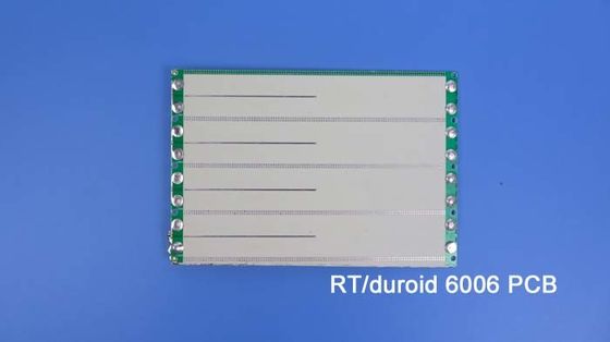 25mil RT Duroid 6006 RF PCB Blog With Green Solder Mask And Immersion Gold