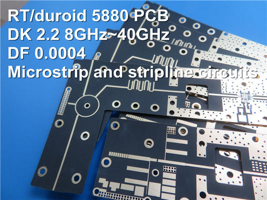 2 Schicht Rogers RT/Duroid 5880 Rf-PWB-Brett mit 10mil 20mil 31mil