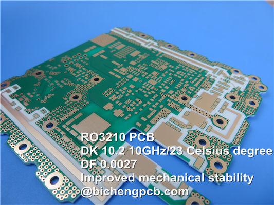 Rogers RO3210 Hochfrequenz-PWB mit Immersions-Gold der Beschichtungs-25mil