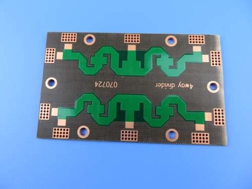 Doppeltes DK2.65 PTFE versah mit OSP und grüner Maske für Kombinatoren hohe Frequancy-Leiterplatte mit Seiten