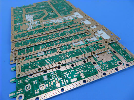 Präzisions 2-Schicht-RF-PCB auf 20 Millimeter RO4534 Material mit Eintauchen Gold gebaut
