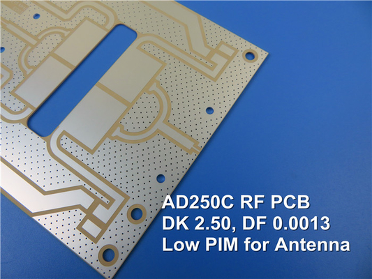 Rogers AD250 1.524mm 2 Layer Rigid PCB No Solder Mask