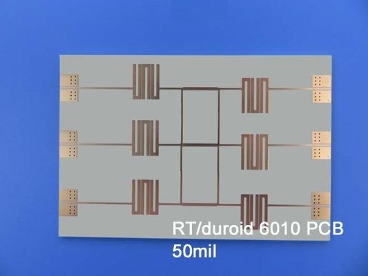 1 Unz RT duroid 6010.2LM 25ml Hochfrequenz-PCB mit Einfügung von Gold