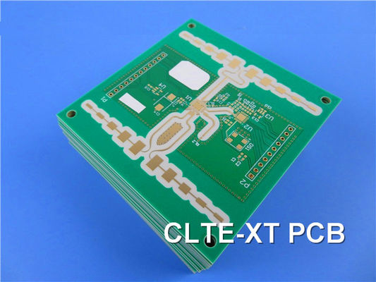 RF-PCB auf 30mil CLTE-XT-Laminate Schwarze Schweißmaske Immersionsblech