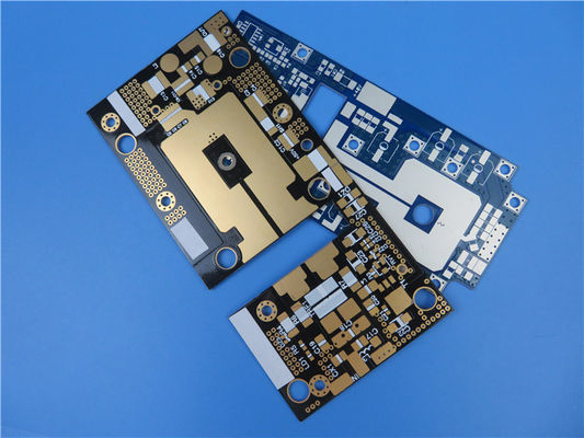 60 Millimeter RF-35 Radiofrequenz-PCB doppelseitige HASL weiße Seidenwand