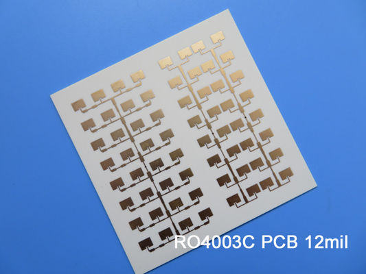Roger RO4003C 12mil Zwei-Schicht-PCB-Schwarz-Seidenschirm ENEPIG fertig