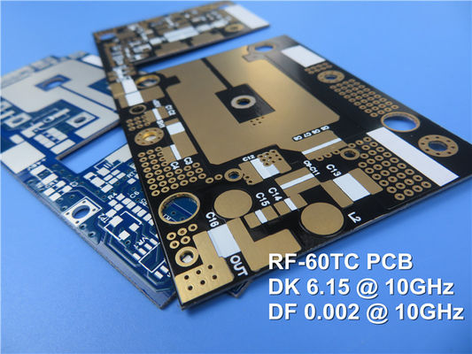 RF-60TC PCB 10mil 2 Schicht Immersion Zinnkreislaufplatte
