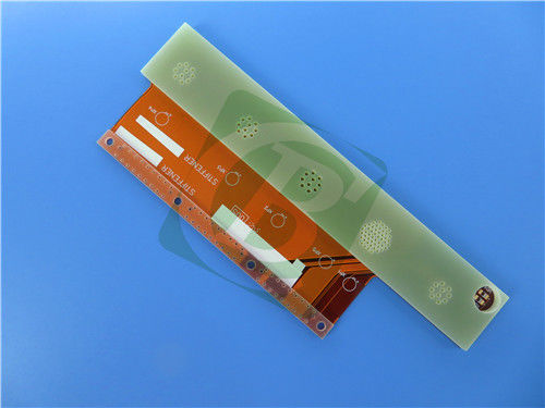 2-Lagen 0,22 mm flexible Leiterplatte mit FR-4-Versteifung 2OZ Kupfer