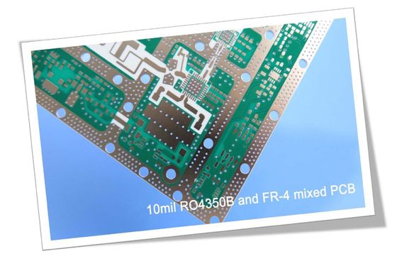 4 Schicht hybrides PWB-Brett errichtet auf Rogers 10mil RO4350B und FR-4