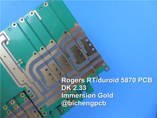 Silkscreen 0.4mm Rogers RT/Duroid 5870 weißes Hochfrequenz-Oberflächenende-PWB PWB-Entwurfs-OSP