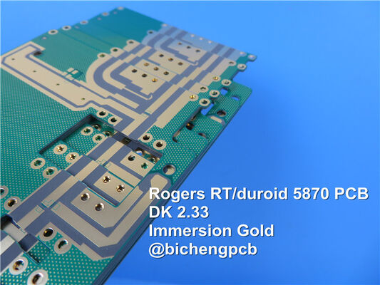 Silkscreen 0.4mm Rogers RT/Duroid 5870 weißes Hochfrequenz-Oberflächenende-PWB PWB-Entwurfs-OSP