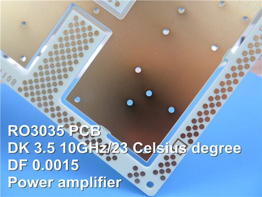 RO3035 Rogers Gold der PWB-Brett-10mil 0.254mm Immersions-DK3.5 für Flecken-Antenne