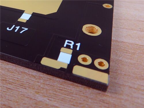 F4BTM350 PCB 2L Wangling 120mil Substrat Schwarze Lötmaske
