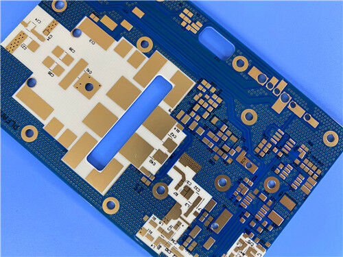 0.2mm RO4350B LoPro PCB Doppelschicht mit blauer Lötmaske