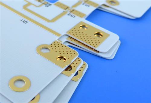 RF-PCB 2-Schicht 20mil RO4835 Substrat Schwarz Seidenschirm Immersion Gold