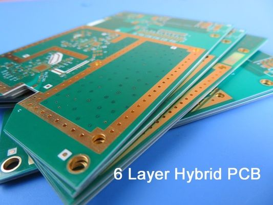 Hybrid-PCB auf 20mil RO4003C und 4mil RO4350B Immersion Gold fertig