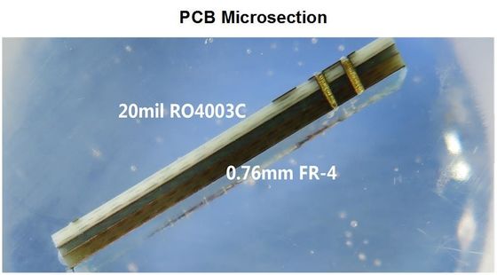 Hybrid-PCB auf 20mil RO4003C und 4mil RO4350B Immersion Gold fertig