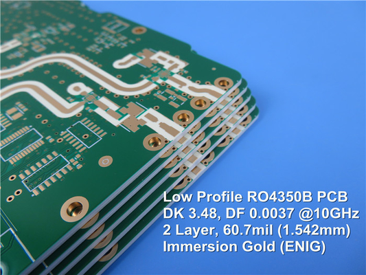 Rogers 4350 PCB Dual Layer 60.7mil HASL Surface Finish Pcb IATF16949