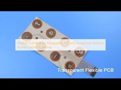 Flexible Leiterplatte auf transparentem PET mit Immersion Gold für Zutrittskontrollsysteme