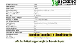2-lagige Leiterplatte, Taconic TLX-9, 31 mm dick